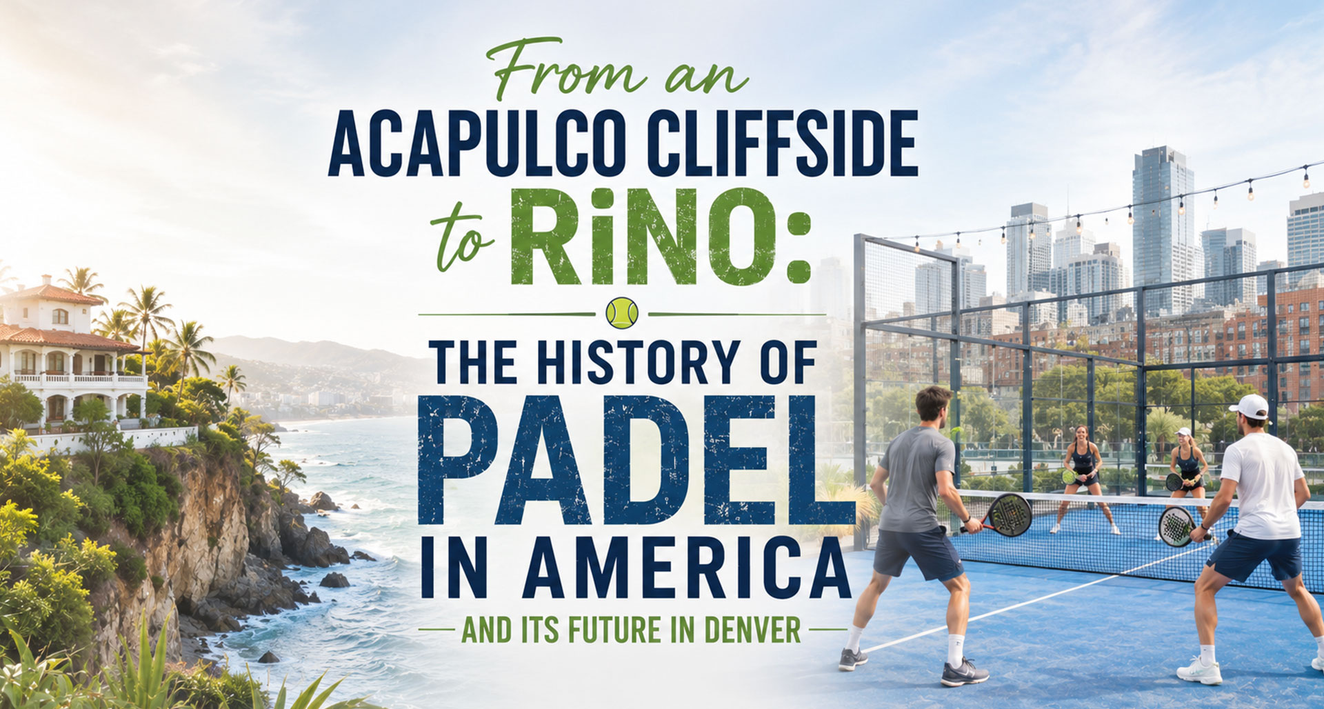 History of padel in America from Acapulco to RiNo