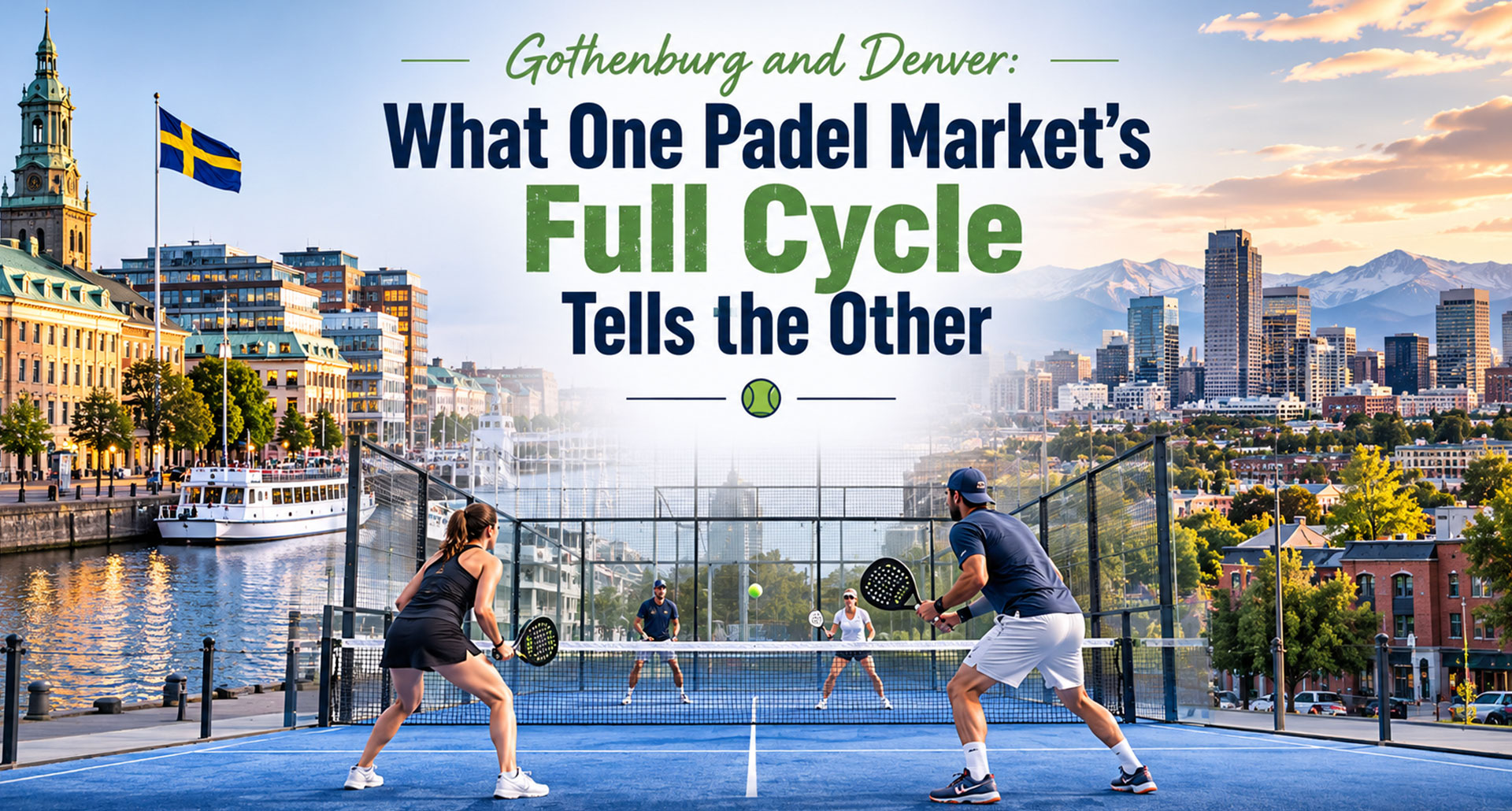 Gothenburg and Denver padel comparison